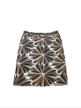 Boden Womens Sz 10R Pencil Skirt Lined Cotton Blend Geometric design
